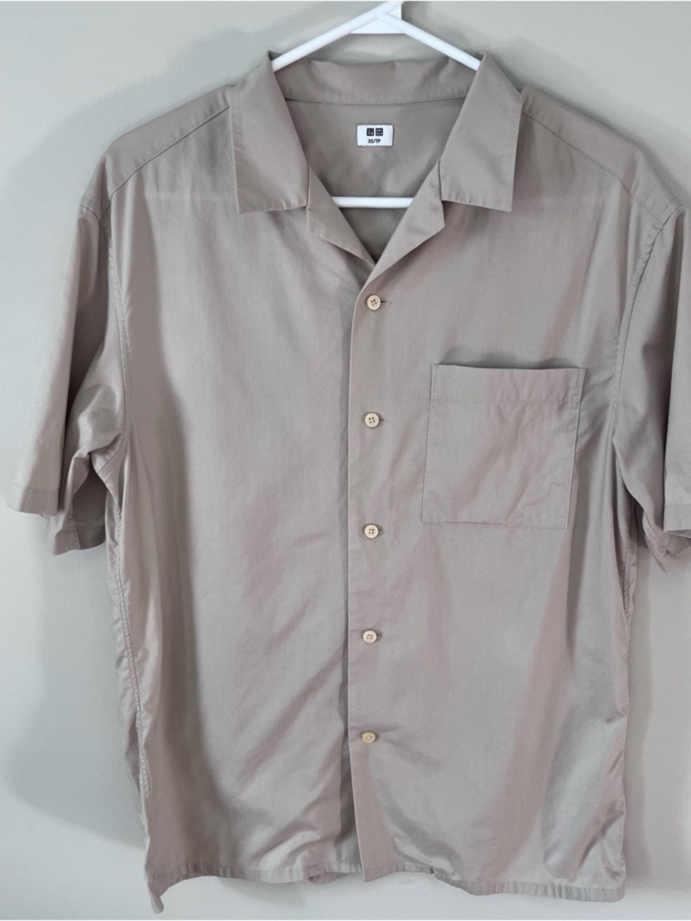 UNIQLO Men’s Modal Open Collar Short Sleeve Shirt
